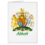 Abbott Schild von Großbritannien Grußkarten