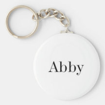 Abby Keychain nommé Porte-clé