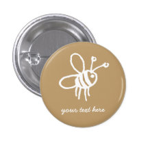 Abeille de miel pin's avec agrafe