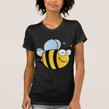 Abeille mignonne de bande dessinée t-shirts