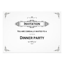 Abendessen-Party Einladung