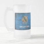 Abgenutzte Oklahoma-Flagge; Kaffee Tassen