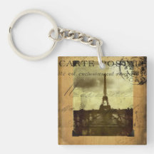 Abgestempeltes Paris-Acryl Keychain
