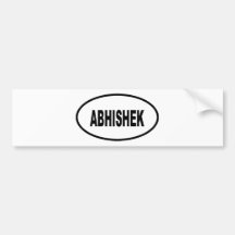 ABHISHEK AUTOCOLLANT POUR VOITURE