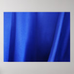 Abrégé sur bleu débordant tissu en soie affiches