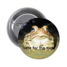 Abstimmung für die Kröte Anstecknadelbuttons