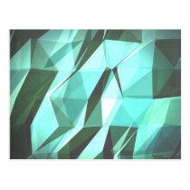 Abstract Green Geometry postkarten