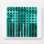 Abstrakte Aqua-Grün-Parkgarage Mousepads