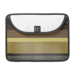 Abstrakte gelbe und braune Streifen Sleeves Für MacBook Pro