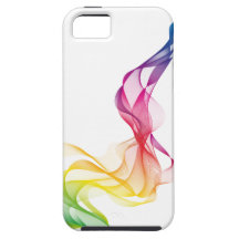 abstrakter bunter Rauch, Farbwellenmuster iPhone 5 Hüllen