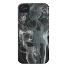 Abstrakter schöner Rauch-Schwarzweiss-Entwurf Case-Mate iPhone 4 Hüllen