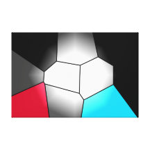 Abstraktes beflecktes Glas Leinwand Druck