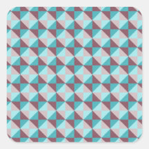 abstraktes Quadrat- und Dreieckmuster Sticker