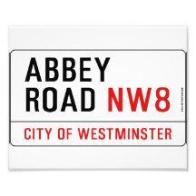 Abtei-Straßen-Straßenschild Kunstphoto