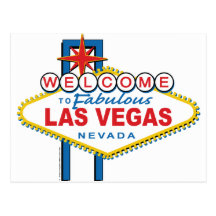 Accueil-à-Las-Vegas Carte Postale