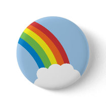 Achtzigerjahre Retro Regenbogen-Knopf
