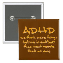 ADHD denken mehr Button