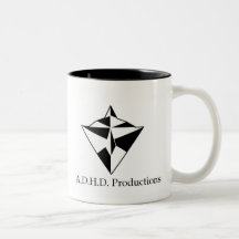 adhd Logo 2 versah Becher mit Seiten Teetassen