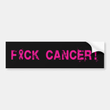 Adhésif pour pare-chocs de cancer du sein de F*ck Autocollant Pour Voiture