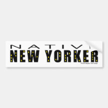 Adhésif pour pare-chocs indigène de Newyorkais Autocollants Pour Voiture