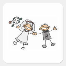 Adhesivo de sello de boda de La de Sobre Adhésif