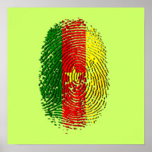ADN 100% du Cameroun du Cameroun canerounais Affiche