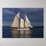 Adventureßsegel auf Hafen Townsend Bucht Plakat