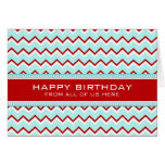 Affaires rouges turquoises de Chevron de carte d'a