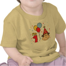 Affe-Gesichts-erster Geburtstag T-shirt