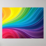 Affiche abstraite d'arc-en-ciel