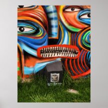 Affiche : Art de rue de yeux