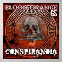 Affiche d'album d'orange sanguine