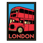 Affiche d'art déco de Londres Cartes Postales