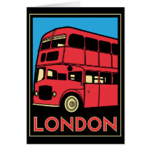 affiche d'art déco de Londres Westminster Angleter Cartes De Vœux