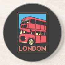 affiche d'art déco de Londres Westminster Angleter dessous de verres