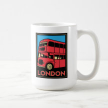 affiche d'art déco de Londres Westminster Angleter Mugs