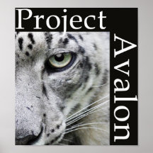 Affiche d'Avalon de projet (foncée)