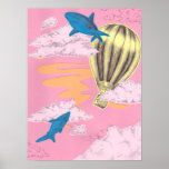 Affiche d'aventure de requin