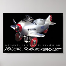 Affiche d'avion de poursuite