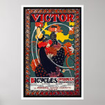Affiche de bicyclette :  Bicyclettes de Victor - W