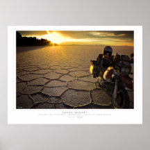 Affiche de coucher du soleil de Salar