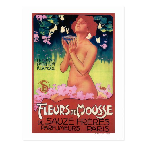 Affiche de Fleurs de Mousse Perfume Carte Postale