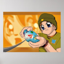 Affiche de garçon de Gamer