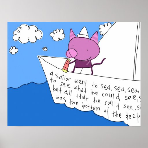 Affiche de marin de Kitty