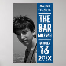 Affiche de Mitzvah de barre de groupe de rock dans