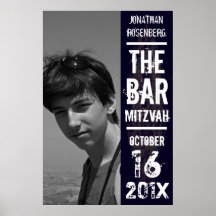 Affiche de Mitzvah de barre de groupe de rock