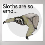 Affiche de paresse d'Emo