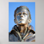 Affiche en bronze de statue de buste de janv. Fabr