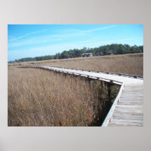 Affiche GA de traînée de chemin d'île de la Géorgi