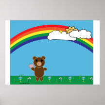 Affiche mignonne d'ours
